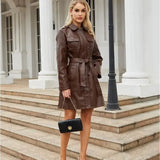 Jane – Hemdkleid aus Kunstleder