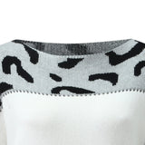 Stephanie | Damenpullover mit Leopardenmuster aus Strick