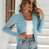 Dione | Elegante und Leichte Damenstrickjacke mit Knopfdetails