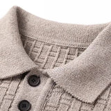 Strickpullover – Herrenpullover mit Knopfleiste