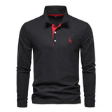 JARREN | Herren Langarm-Polo-Shirt