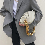 Verena | Moderne Damen-Tasche mit goldener Kette