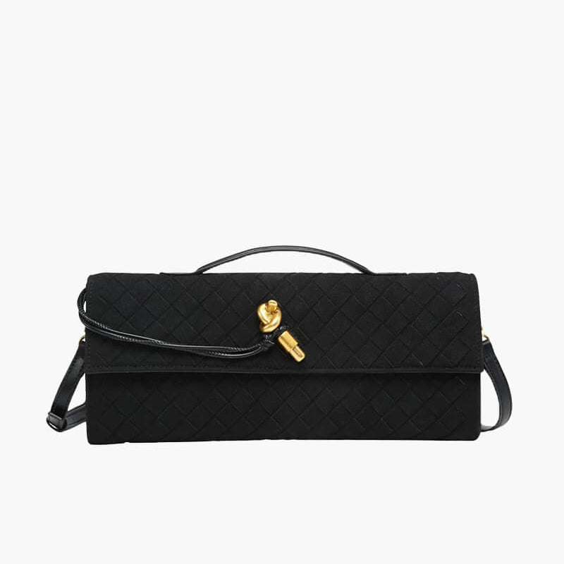 Finja | Geflochtene Clutch aus Kunstleder