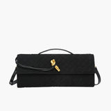 Finja - Clutch aus Kunstleder geflochten