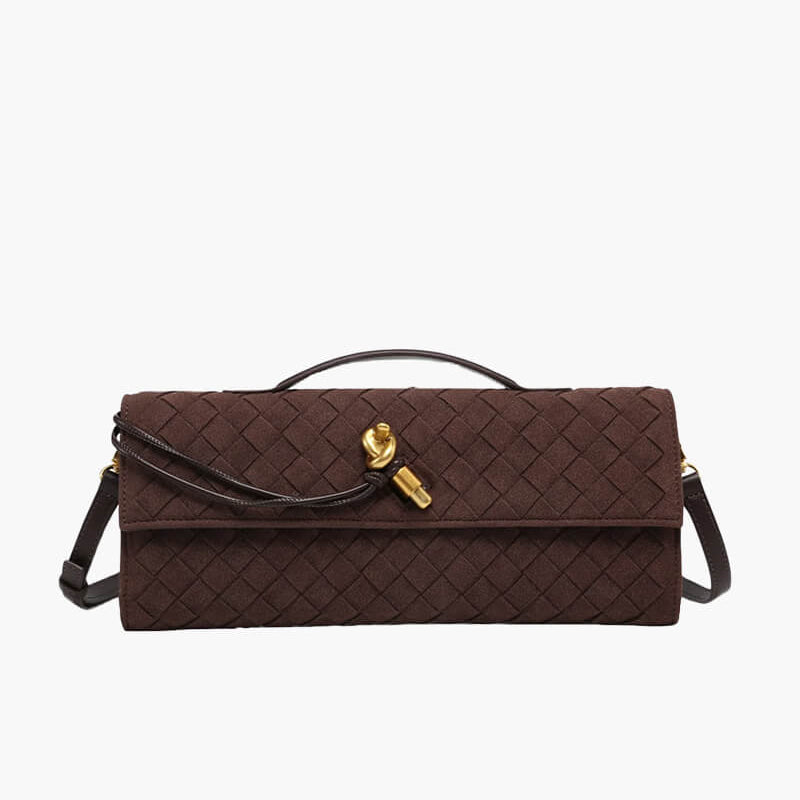 Finja | Geflochtene Clutch aus Kunstleder