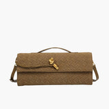 Finja - Clutch aus Kunstleder geflochten