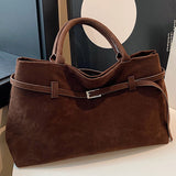 Zella - Wildleder Schultertasche für Damen