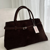 Zella - Wildleder Schultertasche für Damen