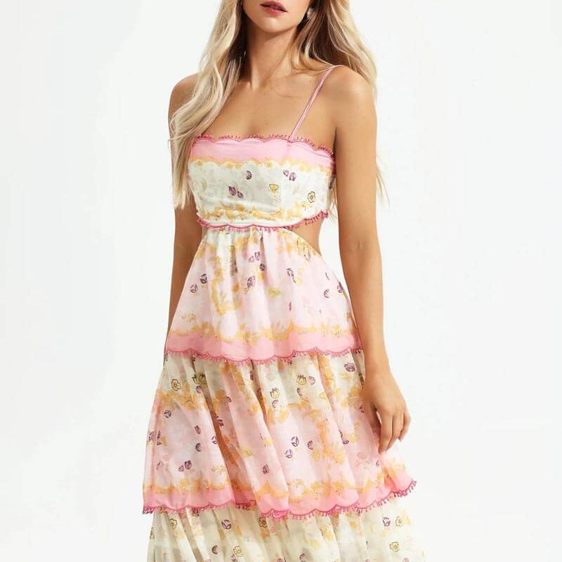 Odetta – Blumiges Maxikleid