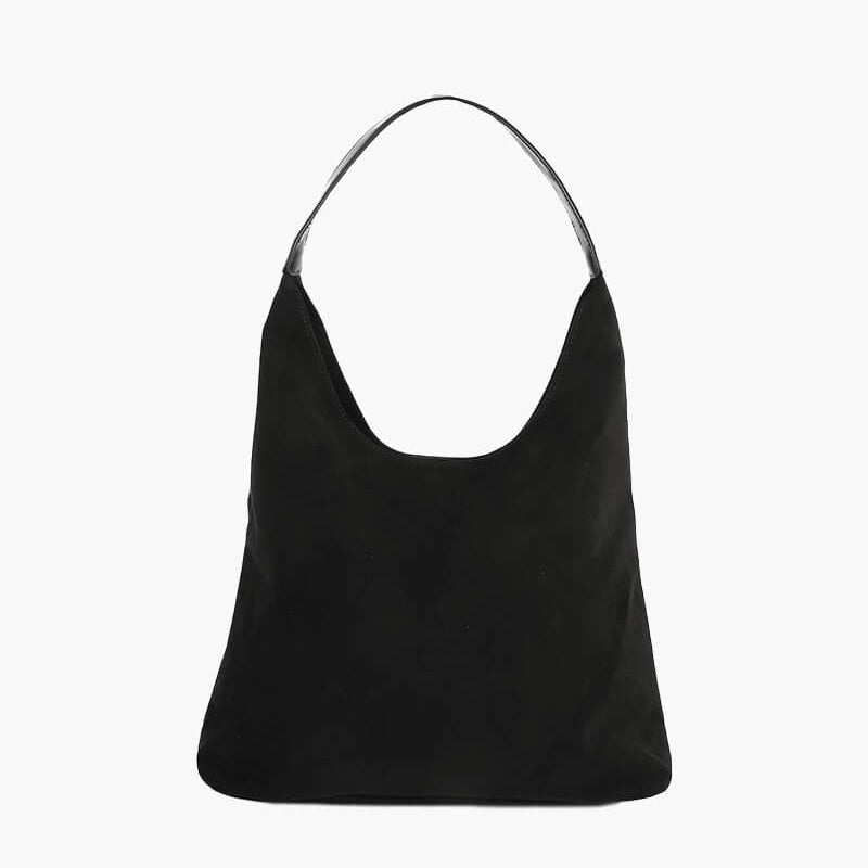 Olga | Minimalistische Schultertasche aus Wildleder