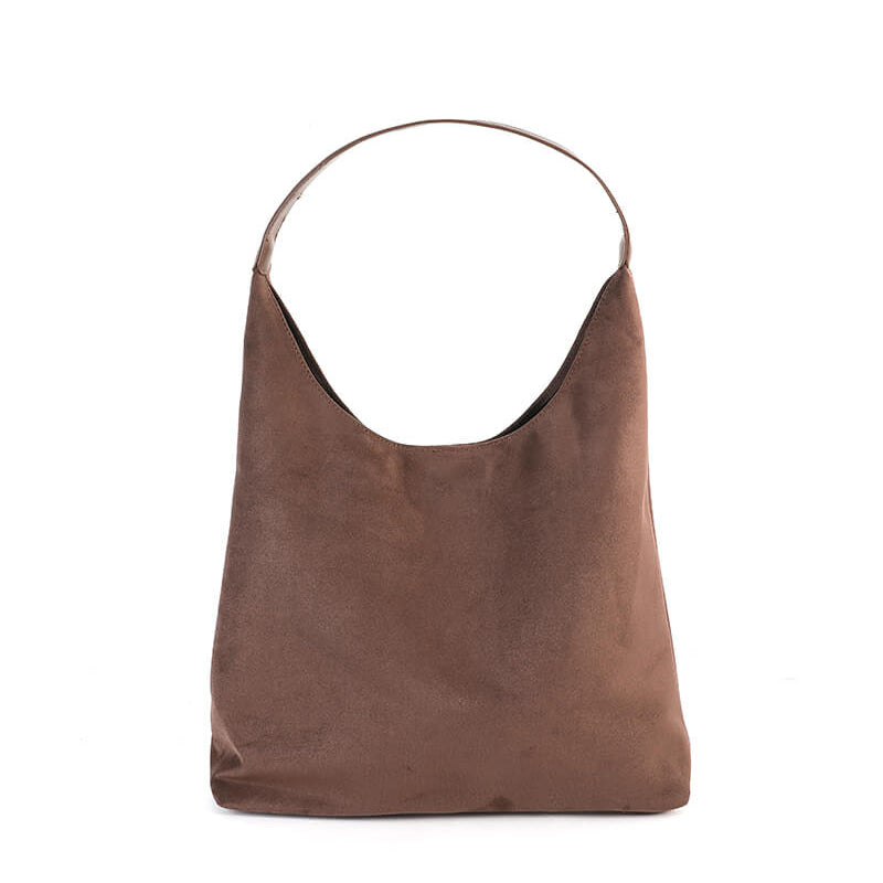 Olga | Minimalistische Schultertasche aus Wildleder