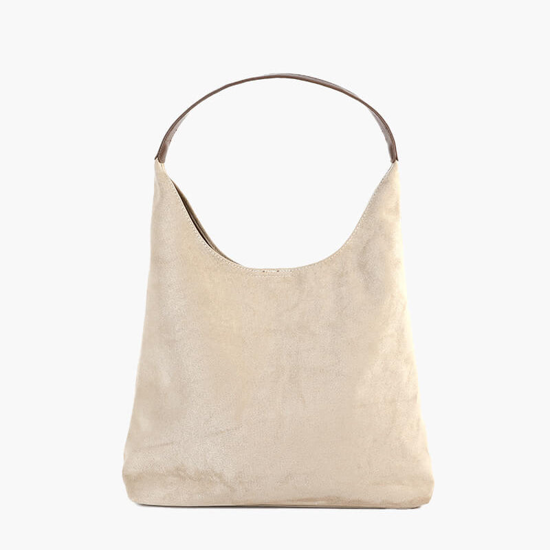 Olga | Minimalistische Schultertasche aus Wildleder