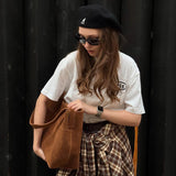 Lesley - Schultertasche aus Kunstleder