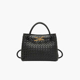 Carlee | Geflochtene Mini-Tasche mit edlem Akzent