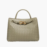 Carlee | Geflochtene Mini-Tasche mit edlem Akzent