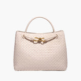 Carlee | Geflochtene Mini-Tasche mit edlem Akzent