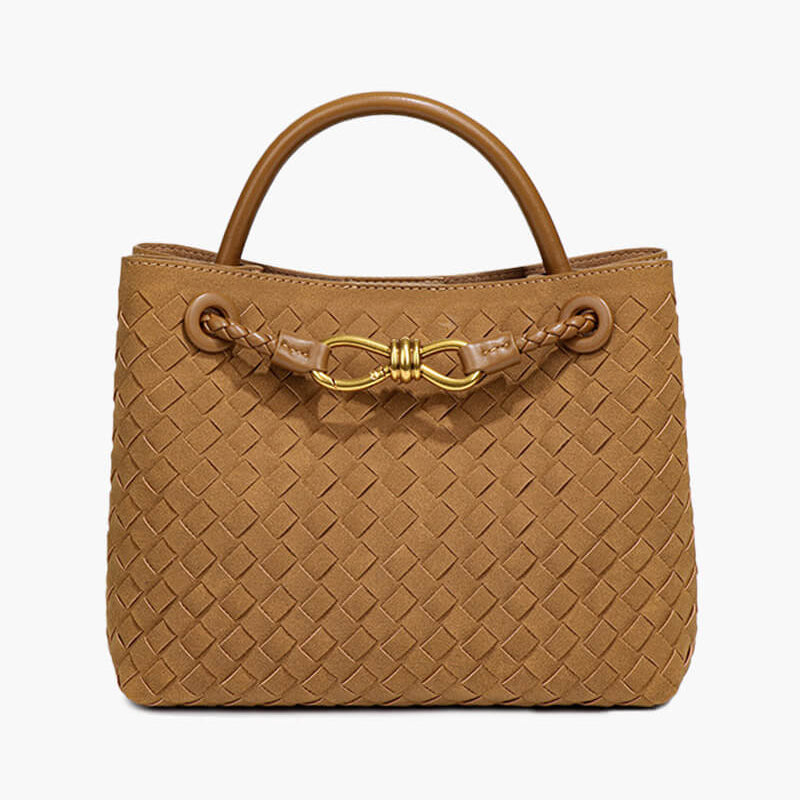Frauke – Geflochtene Wildledertasche Damen