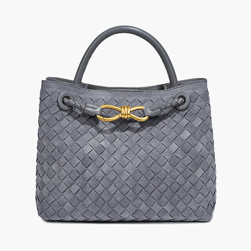 Frauke | Geflochtene Damen-Tasche aus Wildleder