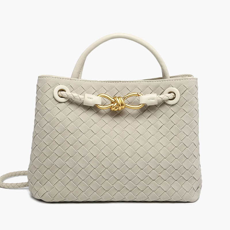 Frauke | Geflochtene Damen-Tasche aus Wildleder
