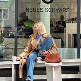 Liese – Schultertasche mit Flechtdesign