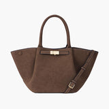 Hedwig – Damen Schultertasche Wildleder