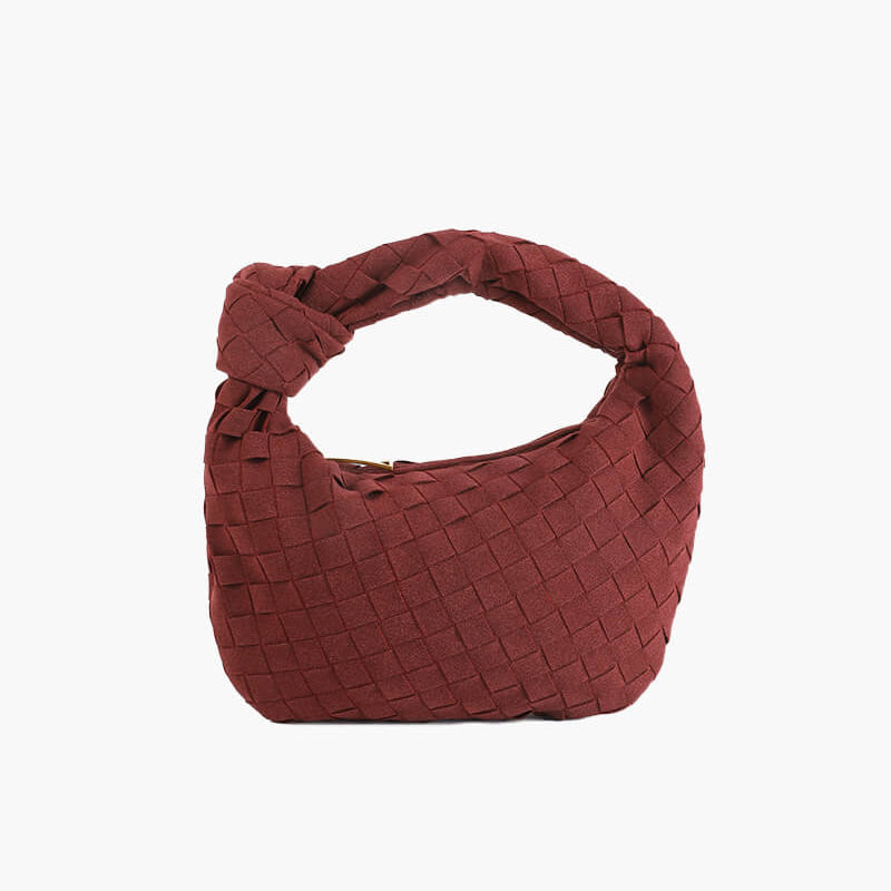 Ilyse | Geflochtene Mini-Tasche aus Wildleder