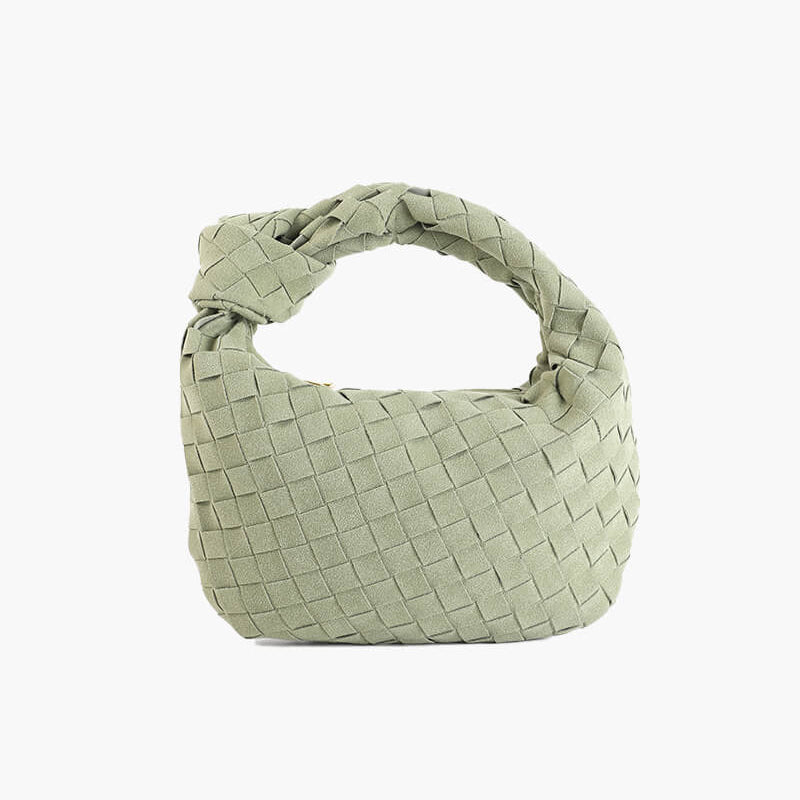 Ilyse | Geflochtene Mini-Tasche aus Wildleder