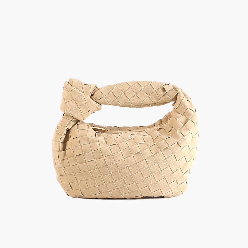 Ilyse | Geflochtene Mini-Tasche aus Wildleder