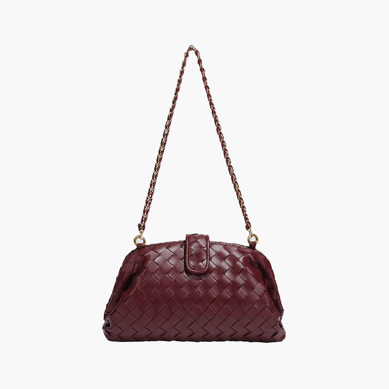 Tessa | Geflochtene Damen-Tasche mit Kettenriemen
