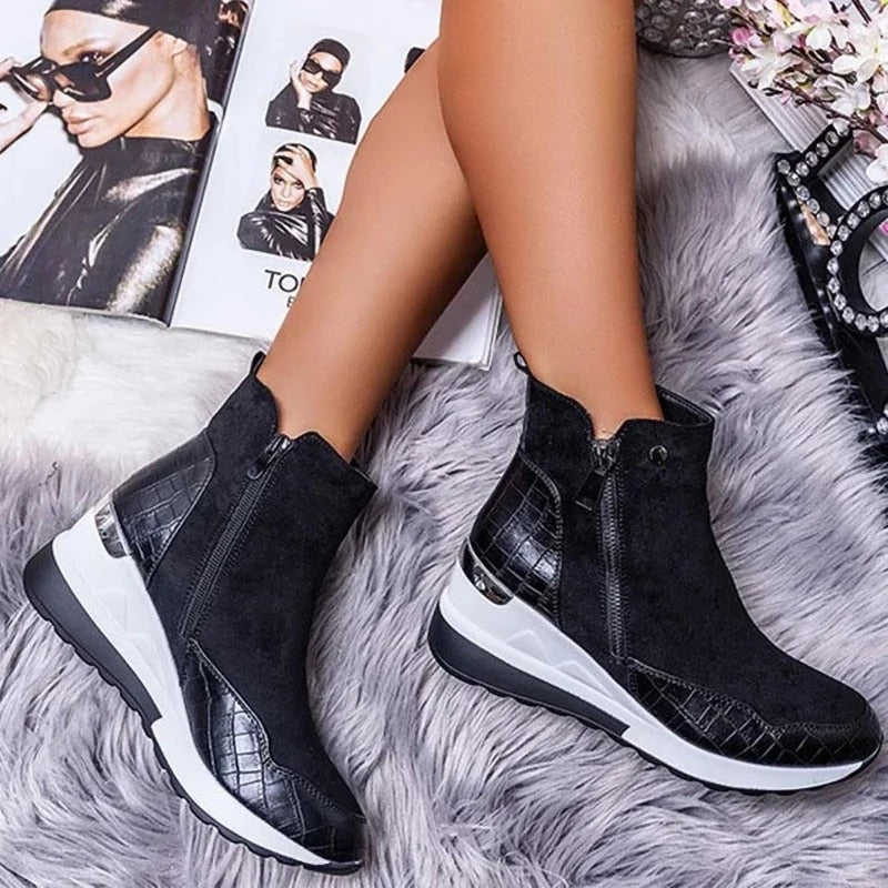 Stiefelette mit Zip-Verschluss