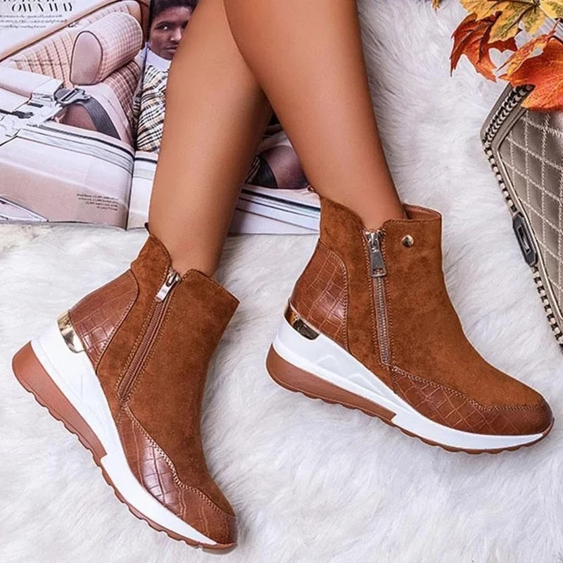 Stiefelette mit Zip-Verschluss