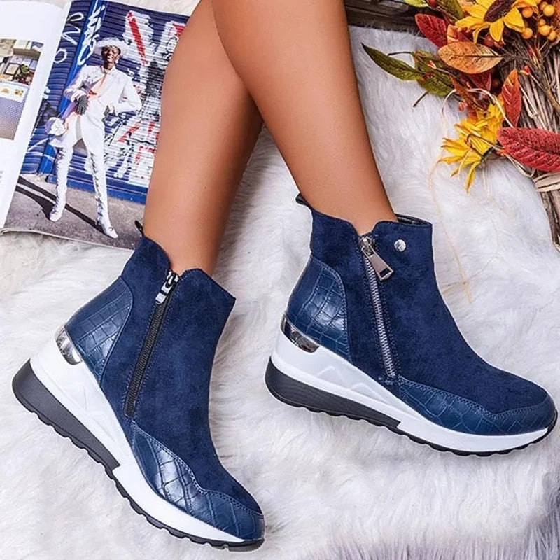 Stiefelette mit Zip-Verschluss