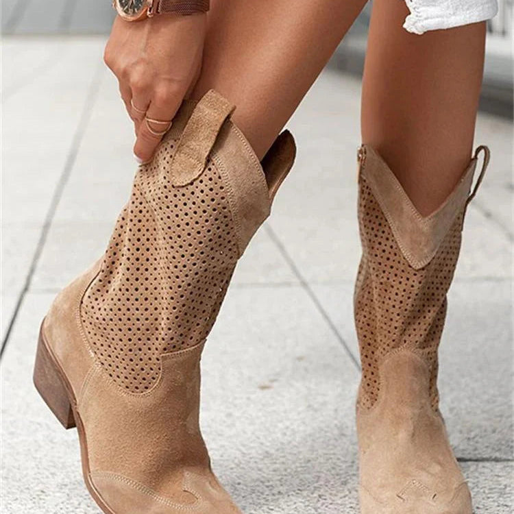 Elegante flache Stiefel | Komfortable, modische Schuhe
