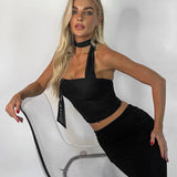 Helga - Ärmelloses Neckholder Top