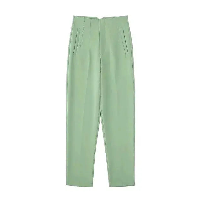 Plisseehose mit hoher Taille