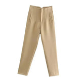 Plisseehose mit hoher Taille