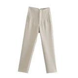 Plisseehose mit hoher Taille