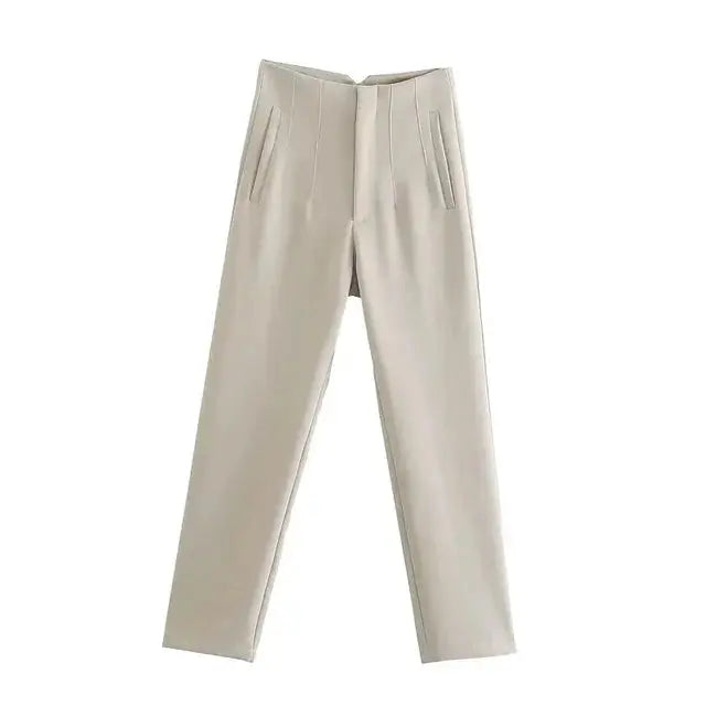 Plisseehose mit hoher Taille