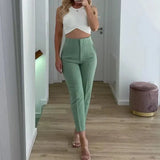 Plisseehose mit hoher Taille