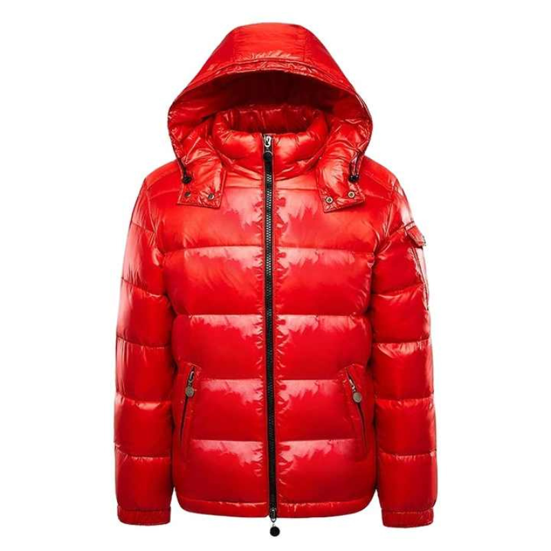 Glänzende – Herren Winterjacke Wattiert