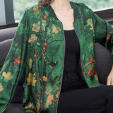 Lustra - Damen Blusenjacke mit Blumenmuster