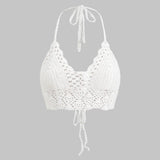 Nora – Gehäkeltes Neckholder-Crop-Top