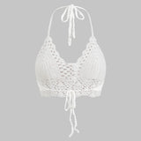 Nora – Gehäkeltes Neckholder-Crop-Top