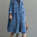 DenimWear - Langes Hemdkleid Damen
