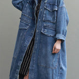 DenimWear - Langes Hemdkleid Damen