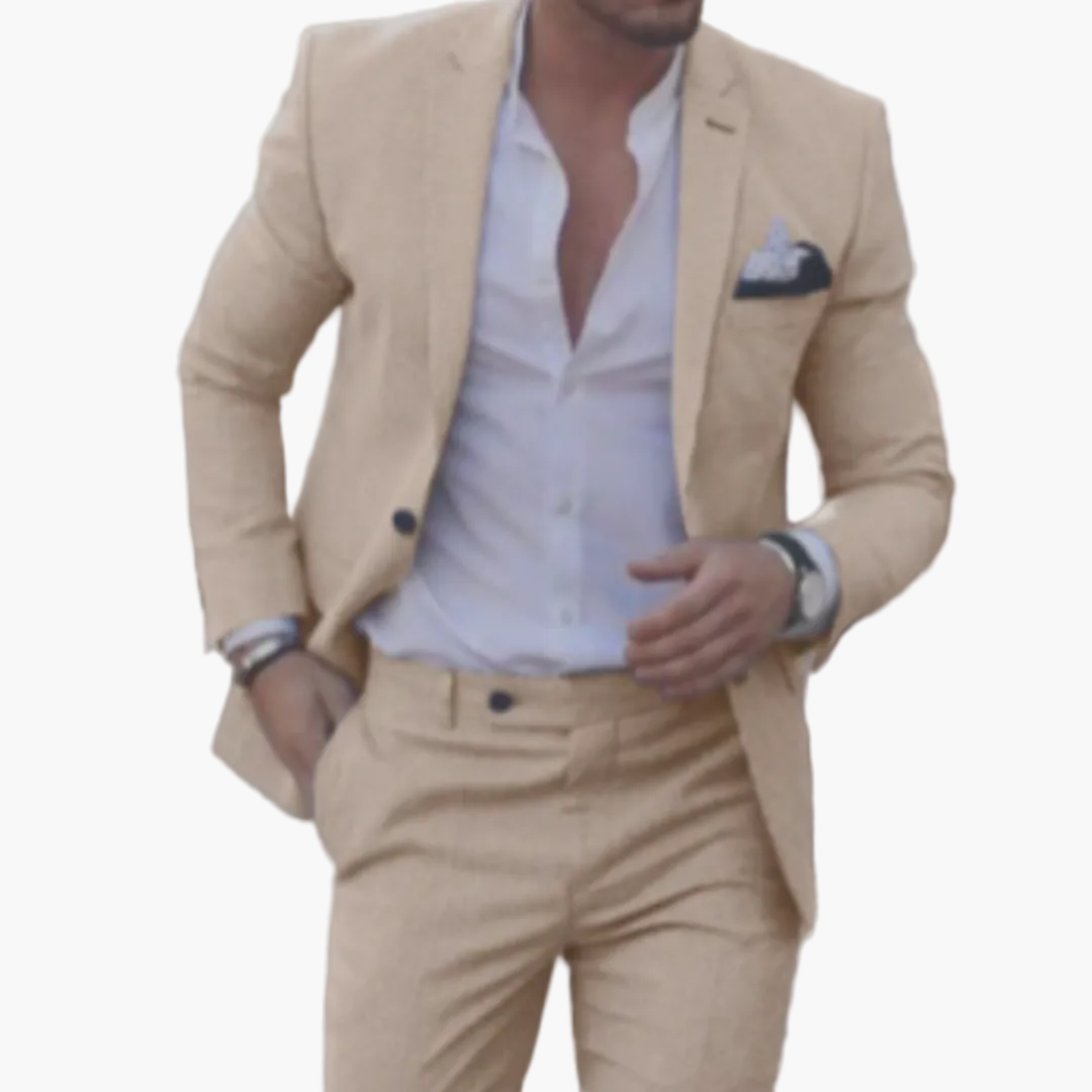 Herren Slim Fit Sommeranzug – Ideal für Hochzeiten, Feiern und besondere Anlässe