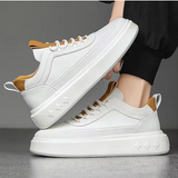 Mikee | Zeitlose Klassische Weiße Herrensneaker