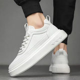 Mikee | Zeitlose Klassische Weiße Herrensneaker