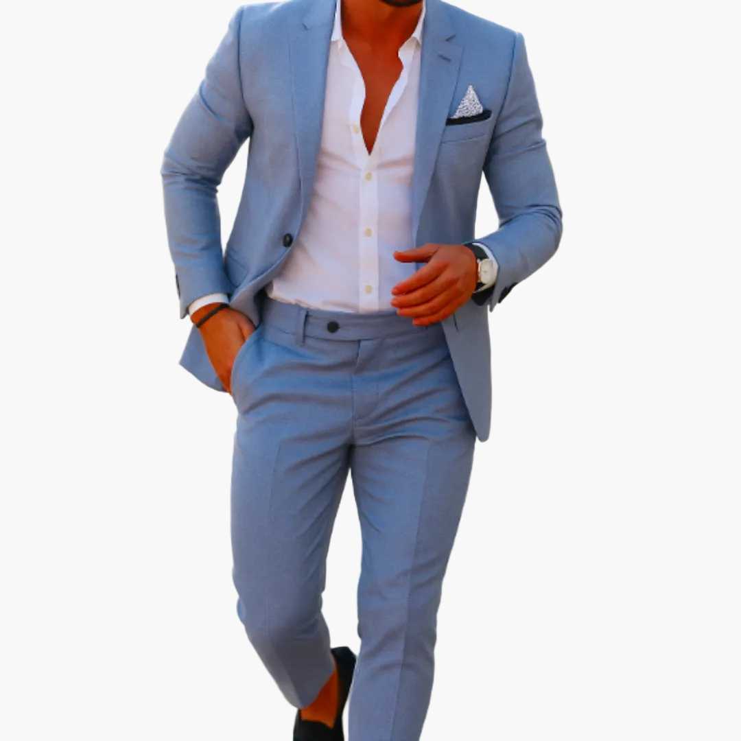 Herren Slim Fit Sommeranzug – Ideal für Hochzeiten, Feiern und besondere Anlässe