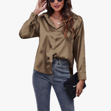 Karen I Elegante Langärmelige Bluse für Damen